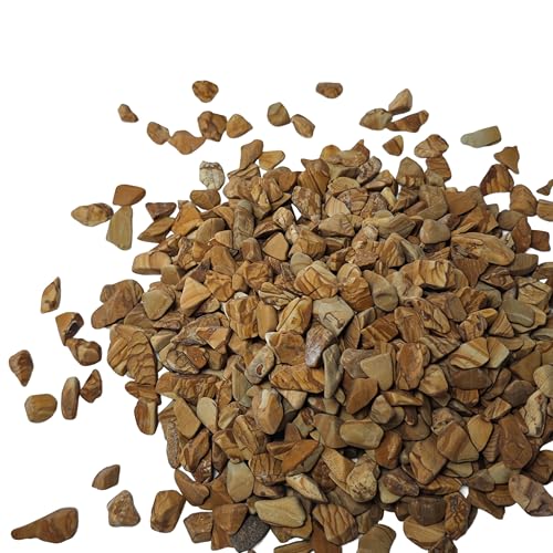 Wood Brown Pebbles,Small Gravel,1/4 Inch Nature Stones,Rocks for Reptile Terrarium,Turtle Tank,Indoor Plant Pots,Succulent,Garden Decor,Fish Tank,Vases,Aquarium Landscaping,10Lb