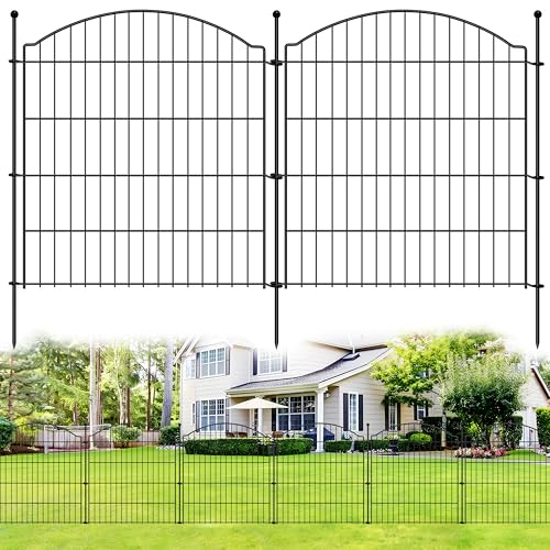 Decorative Garden Fences 32in x 36ft, 15 Pack Outdoor Fencing Animal Barrier Dog Border, Metal Wire Fence Panels for Garden Decor, Flower Bed Edging Borders for No Dig Patio Yard - size: 32in(H)x36ft(L)