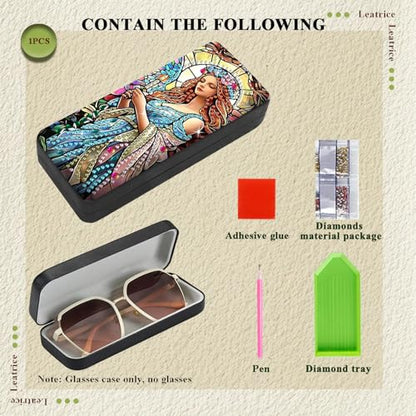 Leatrice Beauty Diamond Art Kits for Adults Diamond Dots Eyeglasses Case | Small Diamond Painting Kit,Gem Art Paint by Diamonds,5d Diamond Art DIY for Beginner Women - color: beautiful