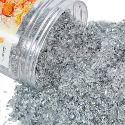 Mirror Fine Crushed Glass for Resin Art & Crafts - color: Mirror