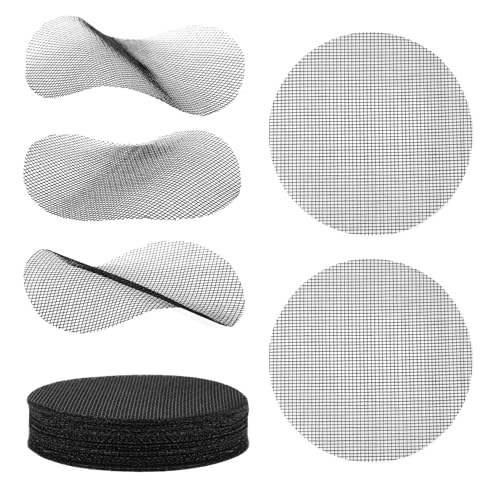 50pcs Flower Pot Hole Mesh Pads, 3 Inch Round Drainage Hole Screens Bonsai Pot Bottom Drainage Hole Grid Mat Gardening Plant Pot Screen Mesh