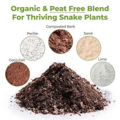 Perfect Plants Snake Plant Soil, 4 qt, Coco Coir Potting Mix - size: 4qt.