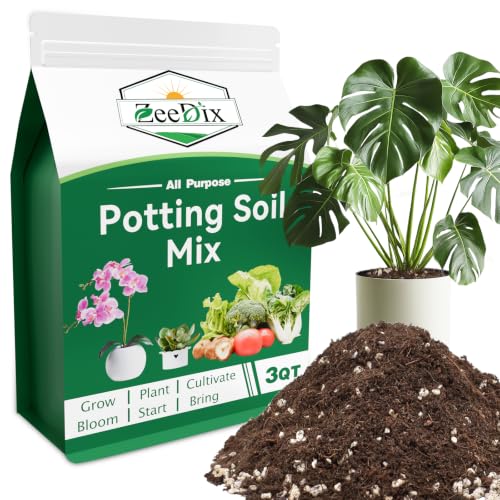 ZeeDix 3QT Tropical Potting Mix for Monstera, Pothos, Philodendron & Fern - size: 3 Quart