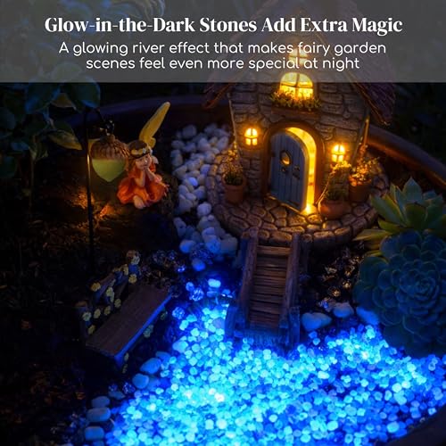 Fairy Garden Accessories Set, 10-Piece Hand-Painted Resin Figurines for Indoor/Outdoor Fairy Gardens, Plant Pots & Terrariums, Add-On Decor for Existing Fairy House Scenes, Gift-Ready Packaging