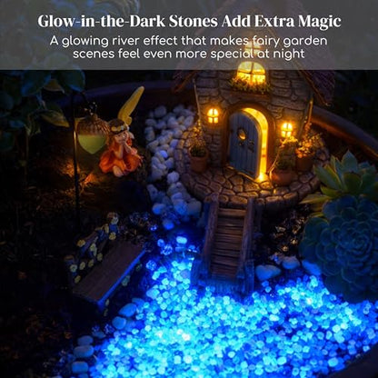 Fairy Garden Accessories Set, 10-Piece Hand-Painted Resin Figurines for Indoor/Outdoor Fairy Gardens, Plant Pots & Terrariums, Add-On Decor for Existing Fairy House Scenes, Gift-Ready Packaging