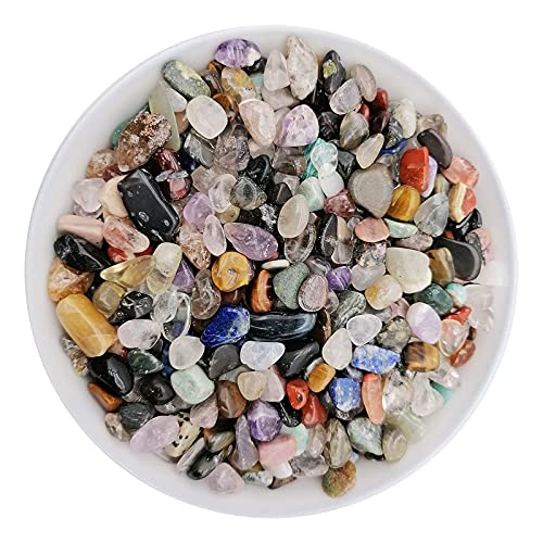 335g Assorted Stone Quartz Crystals Rocks Crushed Crystal Quartz Tumbled Rocks and Crystals - color: Assorted
