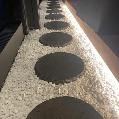 20lbs White River Rocks for Landscaping - 7Hour Tumbled, Ultra Clean Pebbles - 1 Inch Natural Polished Stones for Garden, Indoor Plants, Aquarium, Vase Filler
