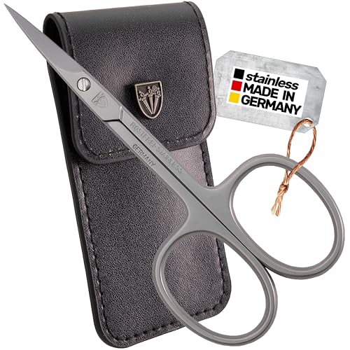 3 Swords Germany - brand quality STAINLESS STEEL INOX CURVED CUTICLE SCISSORS (1 PIECE) with case for manicure pedicure - nail care by 3 Swords - Made in Germany - color: Cuticle Scissors