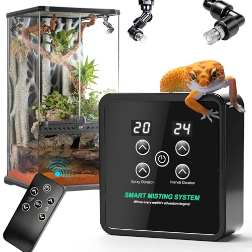 Reptile Mister Humidifier Reptile Mister System with Timer Auto - color: C-Black