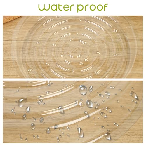 100 Pack Plastic Plant Saucers 6 Inch Clear Plant Water Trays | Durable Plastic Flower Pot Saucers, Plant Drip Trays, Suitable for Indoor and Outdoor Plants, Lightweight, Home Decor
