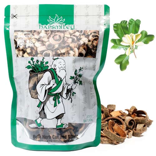 Hapsmiley Magnolia Bark (Magnoliae Officinalis Cortex/Hou Po/厚朴) Dried Bulk Herbs – 3.5 oz (100g)