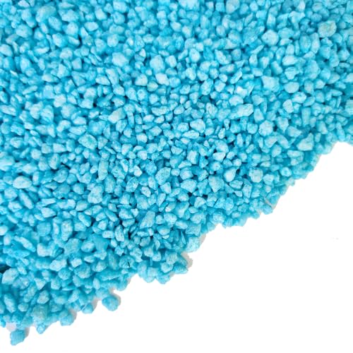 Blue Succulent and Cacus Gravels,Fairy Garden Mini Rocks,0.88 LB,3-5mm - color: Light Blue