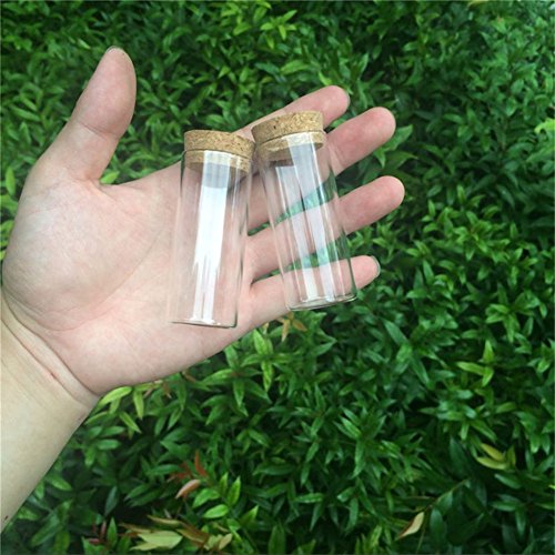 30x70mm 30ml Glass Vials Jars Test Tube with Cork Stopper Empty Glass Transparent Clear Bottles 12pcs (12, 30ml-30x70mm) - size: 30ml-30x70mm