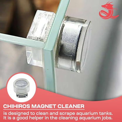 Chihiros Magnetic Aquarium Cleaner for 6-8mm Tank - Non-Slip and Scratch-Free Aquarium Magnetic Glass Cleaner - Floating Magnetic Fish Tank Cleaner - Aquarium Cleaning Tools - Mini - size: Mini