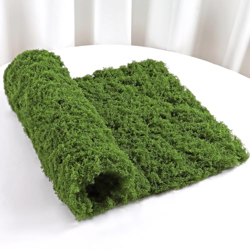Betylifoy Artificial Moss Mat, 39.37"x39.37" Dark Green Fake Moss for Craft - color: Dark Green, size: 39x39inch/100x100cm
