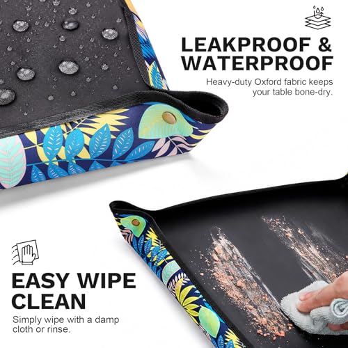 LIHAO Repotting Mat, 29.5x29.5 Waterproof Potting Tray for Indoor Plants | Gardening Gifts for Women, Foldable Transplanting Tarp, Mess Control Design, Plant Potting Mat