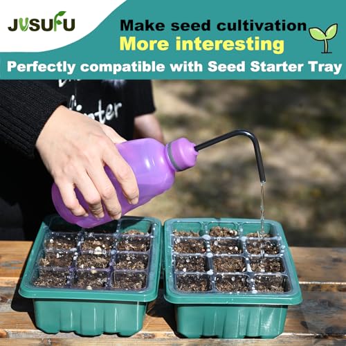 Watering Can for Seedlings, 0.45L (Purple) | Small Watering Can For House Plant Garden Flower - color: Purple