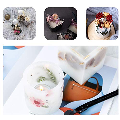 4 Packs Real Natural Dried Flowers for Making Mobile Phone Case Candle Handmade Crafts Epoxy Resin Pendant Necklace Jewelry DIY Accessories,Mixed Multi-Color Dried Flowers(Random Shipping 4 Packs)