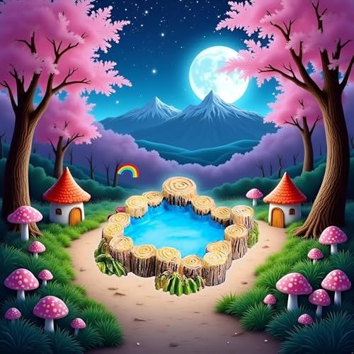 Mini Fairy Garden Accessories Kit, Micro Landscape Decoration Pond Bridge Ornaments, Miniature Figurines for Potted Plant Bonsai Terrarium Decor Pile Pit(ZS201)