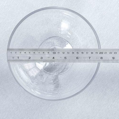 CYS EXCEL Glass Decorative Footed Bowl (H:6" D:8") | Fruit Display Terrarium Compote Vase Kitchen Table Centerpiece - style: Modern