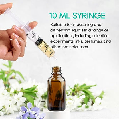 30 Pack 10ml Plastic Syringes, Small Syringe with Tip Cap | Oral Syringe for Scientific Labs, Feeding Pets, Measurement, Refilling, Mini 10ml Measuring Tools for Liquid, Needleless - style: 10ml