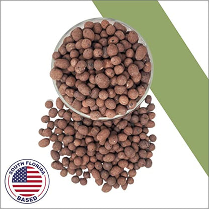 PGN Clay Pebbles LECA 20 Liters (8 lbs) for Hydroponics & Plants - size: 20 Liters (8 Pounds)
