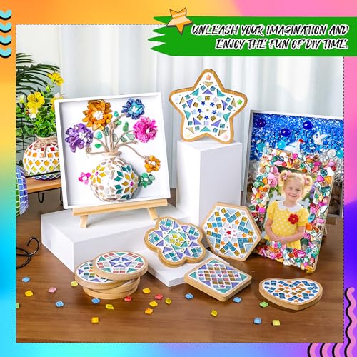 Joyclub DIY Vase Mosaic Painting Kit Mosaic Kits for Adult with Vase Flower - color: Cloisonne