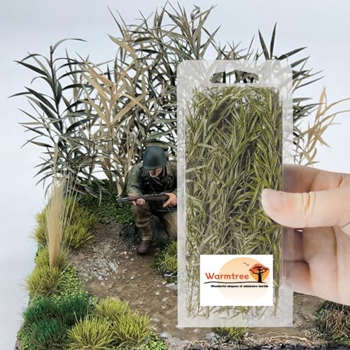 Warmtree Miniature Shrubs for Diorama Supplies, 6 Inch Green Bushes | Miniature Plants Woodland Scenics Miniature Trees for Lowland Shrubs Model Kit, Hobby Trains