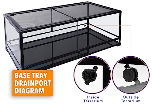 Carolina Custom Cages, 48Lx18Wx36H Extra-Tall Extra-Long Terrarium; Easy Assembly - size: 48Lx18Wx36H