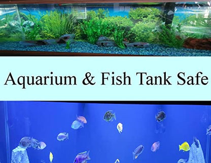Artificial Slate Rock Ledge 10 Inches Long, Aquarium Fish Tank Decoration Ornament for Aquascaping Artificial Resin Rock Landscape Decoration for Fish Tank Turtles & Frogs