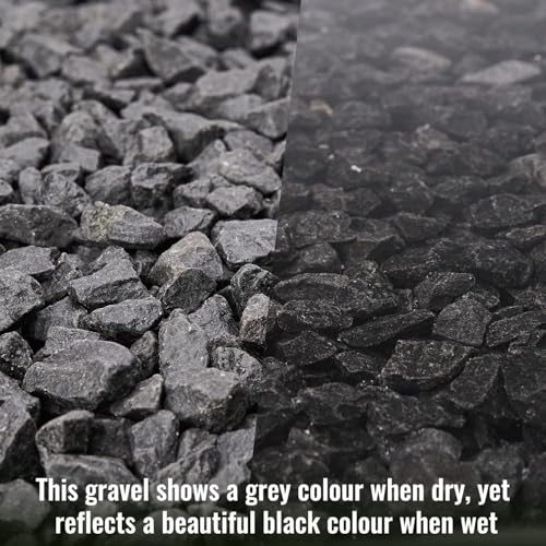 NUPICK 10 Pound Black Gravel for Fish Tank, 0.5-0.7" Black Aquarium Gravel - color: Black, size: 0.5-0.7"-10lb