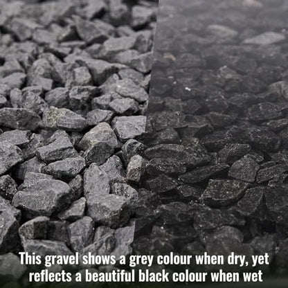 NUPICK 10 Pound Black Gravel for Fish Tank, 0.5-0.7" Black Aquarium Gravel - color: Black, size: 0.5-0.7"-10lb