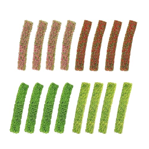 12PCS 100mm Green Dwarf Shrub Cuttings Suitable for Toy House Architectural Models Scene Layouts Landscape Decoration