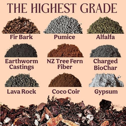 Craft Aroid Potting Mix- Elite Organic Alocasia, Philodendron, Monstera Soil Mix, Chunky, Well Draining Potting Soil for Indoor Plants, All Tropical Plants & Houseplants, Sustainable & Peat Free 4QT - size: 4 Quart