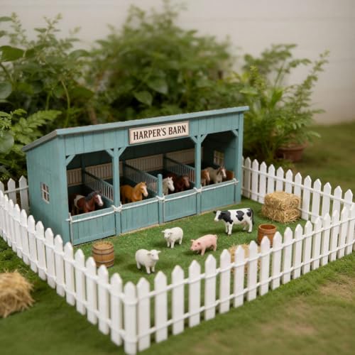 1:12 Miniature 35 Inches Picket Fence Village Fences Dollhouse