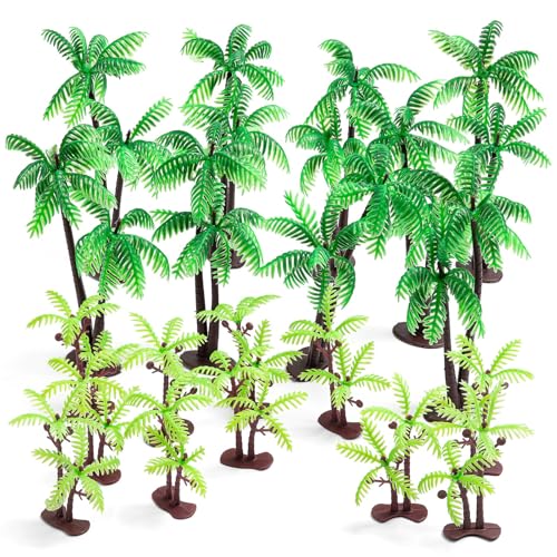 30 Pcs Miniature Trees Model Coconut Palm Trees