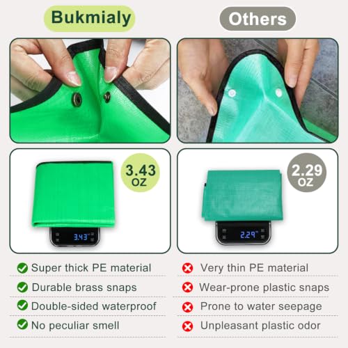 Waterproof Repotting Mat Super Thick for Potting Soil & Mix 26.8"x26.8" - color: Pale Green, size: 26.8" x 26.8"