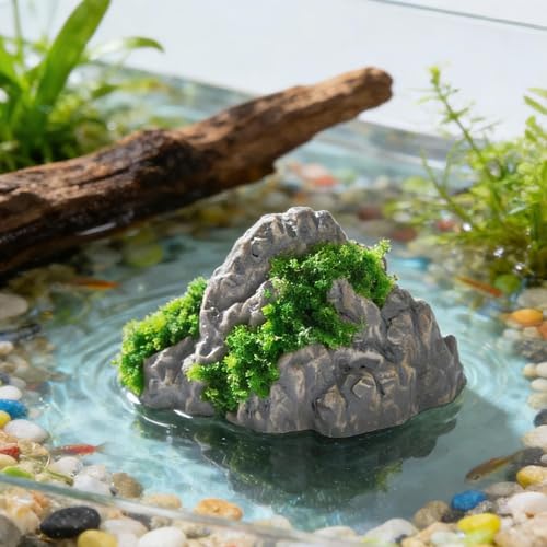 2Pcs Diorama Rocks Fake Rock Miniature Stone Statue for Diorama Supplies, Micro Train Landscape, Railway Sand Table, Zen Garden Accessories (Style2, 4.1x2.4cm) - color: Style2