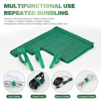 150 Pack Reusable Plant Ties, Hook and Loop Green Garden Tapes & Straps, Soft and Connectable, for Outdoor Climbing Plants, Tomato Support, 0.5in Wide, 6+8+10in - color: 150pcs, 0.5in wide( 6+8+10in)