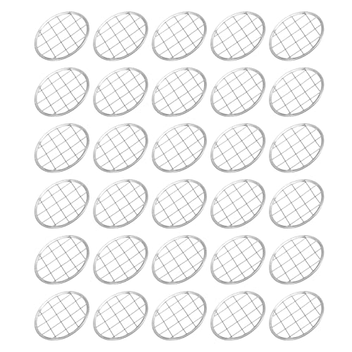 uxcell 30Pcs 70mm Mason Jar Flower Frog Insert Grid for Regular Silver Tone | for Regular Mouth