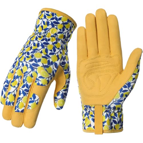 Tavaleu Gardening Gloves for Women Thorn Proof Puncture Resistant Leather