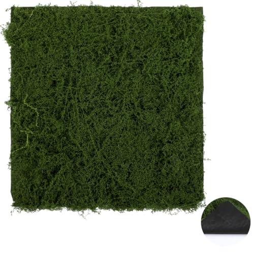 Moss Mat 11.81 X 11.81 Inches Dark Green Artificial Moss Table Runner