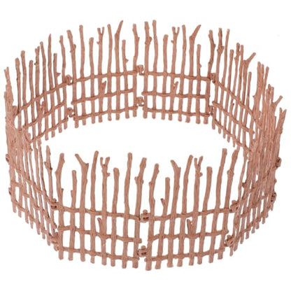 UPKOCH Miniature Farm Fence Toy Set 3.93 X 2.36 in Mini Fence for Dollhouse Fairy Garden Micro Landscape Farm Model Table Decoration DIY Miniature Decoration