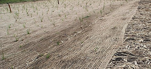 Jute Erosion Control, Soil Saver Mesh Blanket - 48" Wide x 20 Yards (60 feet Long) - 240 Sq. Ft. Coverage - size: 20 Yards