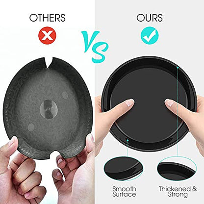 6 Pack Plant Saucer 12 14 16 18 20 22 Inch Plastic Plant Tray, Sturdy and Durable Flower Pot Container Accessories Plant Pot Saucers for Indoor and Outdoor (22 Inch, Black) - size: 22 Inch