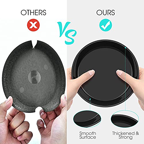 6 Pack Plant Saucer 12 14 16 18 20 22 Inch Plastic Plant Tray, Sturdy and Durable Flower Pot Container Accessories Plant Pot Saucers for Indoor and Outdoor (22 Inch, Black) - size: 22 Inch