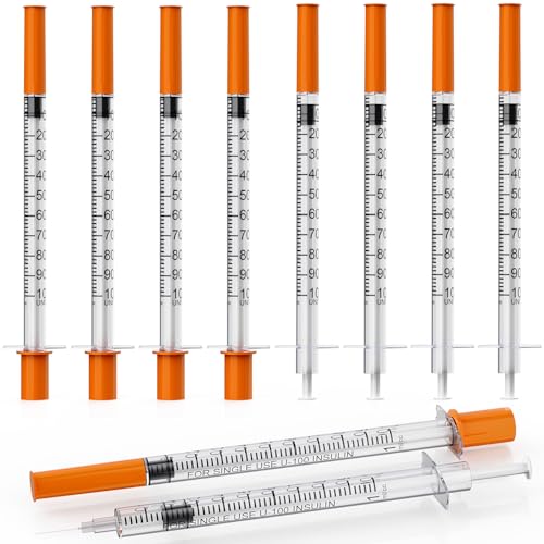 1ml/cc Syringe with Needle, 31 Gauge 5/16 Inch(8mm) Pack of 25 - size: 1ml-31G 5/16"