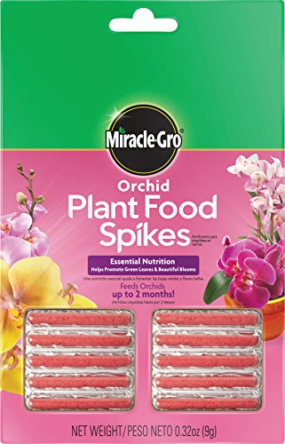 Miracle-Gro Orchid Plant Food Spikes - Indoor Plant Fertilizer Sticks for Potted Orchids, Feeds for up to 2 Months, 10 Spikes - size: 10 Spikes, style: Plant Food Spikes