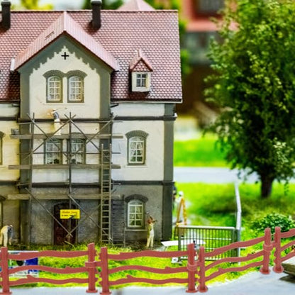 Toyvian Fence Model Toy Mini Decorative Fence Ornament with Buckle Connection DIY Accessories for Garden Flowerbed Farm Patio Lawn Decor Kids Role Play and Tabletop Display