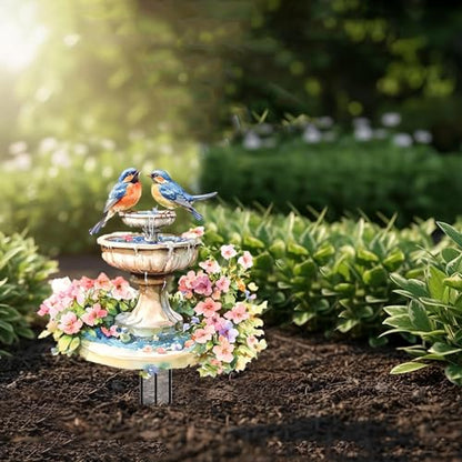 Bird Garden Stakes Decor Yard Acrylic - 2D Spring Garden Acrylic Sign Decoration, Fantasy Yard Art, Gift for Nature Lovers, for Indoor & Outdoor Flower Pots, Yard, Mini Gardens & Lawn (5.9”x5.9”) Y64